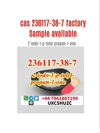 2-iodo-1-p-tolyl-propan-1-one cas236117-38-7 factory Sample available