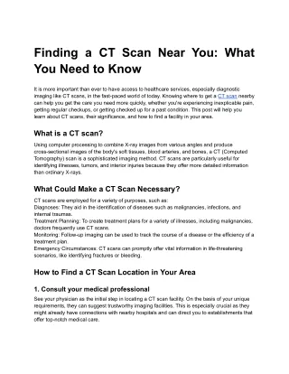 Finding a CT Scan Near You_ What You Need to Know