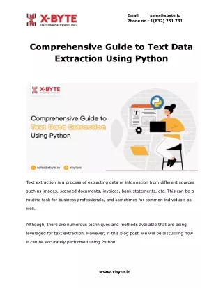 Comprehensive Guide to Text Data Extraction Using Python