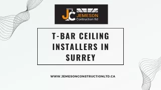 T-Bar Ceiling Installers in Surrey