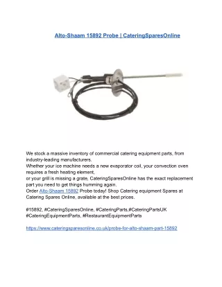 Alto-Shaam 15892 Probe _ CateringSparesOnline