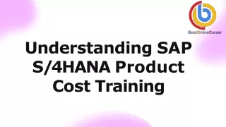 what is sap s4 hana product costing