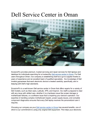 Dell Service Center in Oman