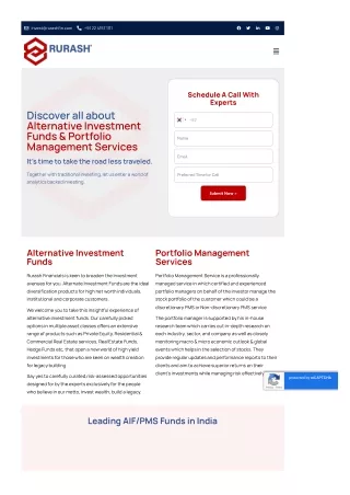 Alternative Investment Funds, Aif Mutual Fund Options - Rurash Financials