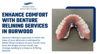 Enhance Comfort with Denture Relining Services in Burwood