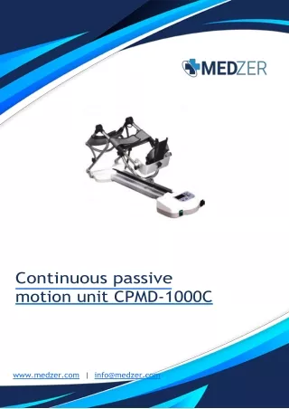 Continuous passive motion unit CPMD-1000C