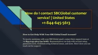 How do I contact SBCglobal customer service? | United States