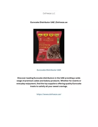 Eurocake Distributor UAE | Dofreeze.ae