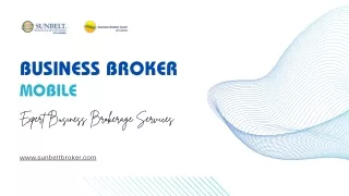 Business Broker Mobile: Expert Business Brokerage Services