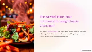 nutritionist for weight loss in Chandigarh