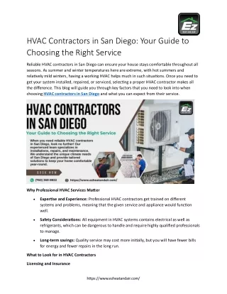 Energy-Efficient HVAC Solutions in San Diego