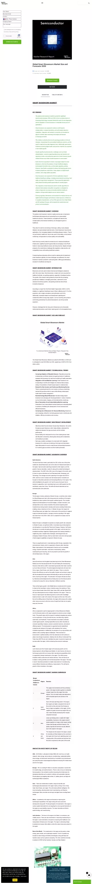 Global Smart Biosensors Market Trends 2030