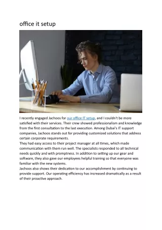office it setup