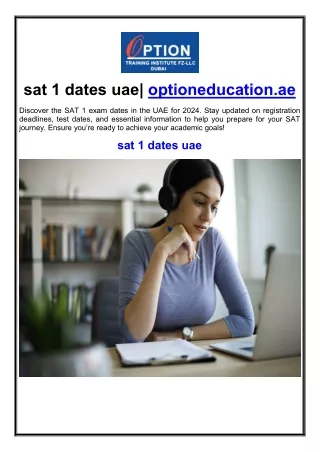 sat 1 dates uae| optioneducation.ae