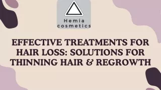 Comprehensive Guide to Treatment For Hair Loss Solutions