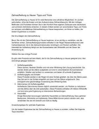 Zahnaufhellung zu Hause_ Tipps und Tricks