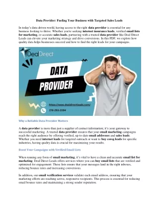 Data Provider