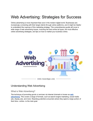 Web Advertising: Strategies for Success