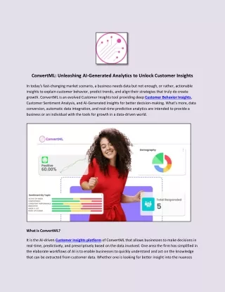 ConvertML: Unleashing AI-Generated Analytics to Unlock Customer Insights
