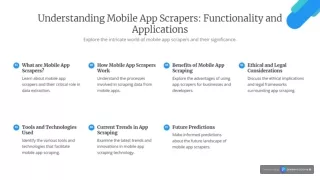 What Is Mobile App Scraper And How Does It Work?