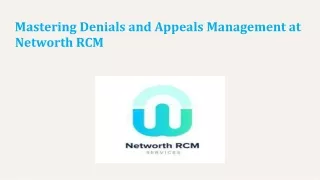 Mastering Denials and Appeals Management | Networth RCM