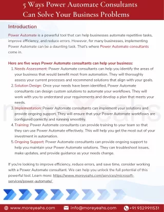 5 Ways Power Automate Consultants Can Solve Your Business Problems