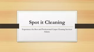 Experience the Best and Professional Carpet Cleaning Services Atlanta