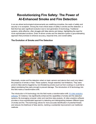 Revolutionizing Fire Safety_ The Power of AI-Enhanced Smoke and Fire Detection