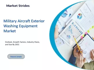 Military Aircraft Exterior Washing Equipment Market Size, Share, and Forecast