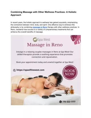 Combining Massage with Other Wellness Practices_ A Holistic Approach