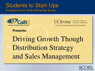 Students to Start-Ups Entrepreneurial Skills Workshop Series