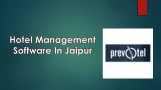 Hotel management software in Jaipur