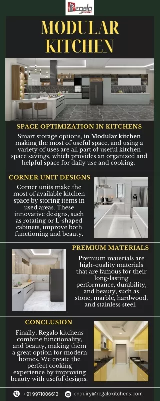 Modular Kitchen | Regalo Kitchens