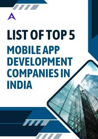 List of Top Mobile App Development Companies In India