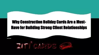 Why Construction Holiday Cards Are a Must-Have for Building Strong Client Relationships