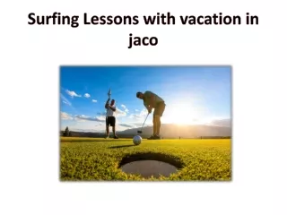 Surfing Lessons with vacation in jaco