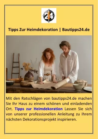 Tipps Zur Heimdekoration  Bautipps24.de