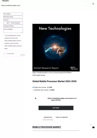 Global Mobile Processor Market 2024-2030