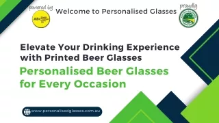 Elevate Your Drinking Experience with Printed Beer Glasses