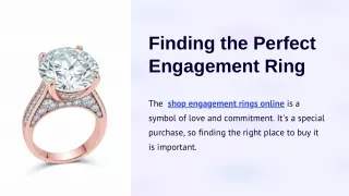 Finding the Perfect Engagement Ring