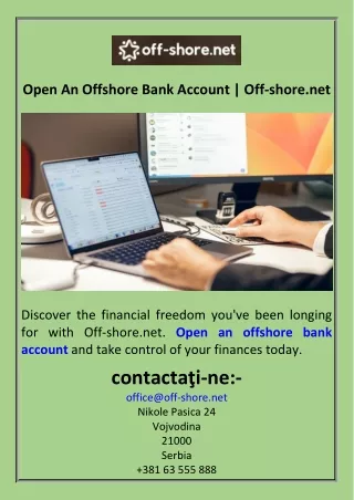 Open An Offshore Bank Account  Off-shore.net