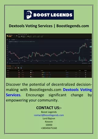 Dextools Voting Services  Boostlegends.com