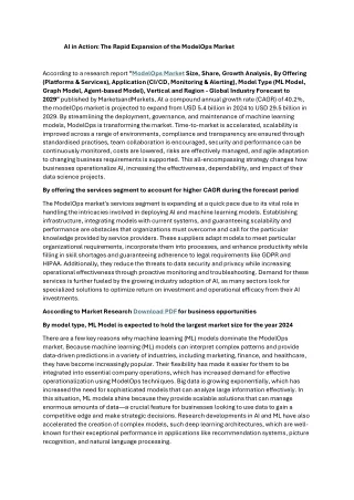 AI in Action: The Rapid Expansion of the ModelOps Market
