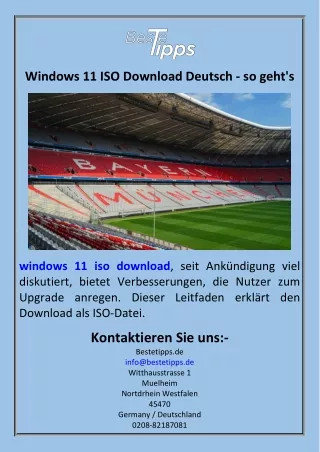 Windows 11 ISO Download Deutsch  so geht's