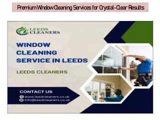 Premium Window Cleaning Services for Crystal-Clear Results