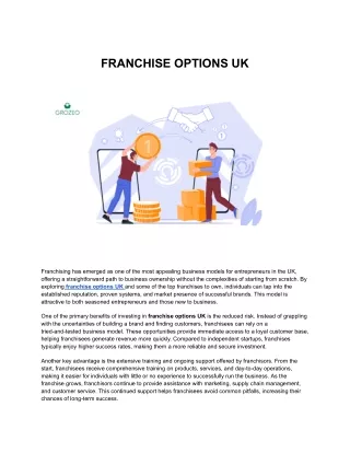 FRANCHISE OPTIONS UK