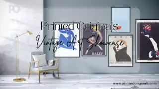 Printed Originals Vintage Art Showcase
