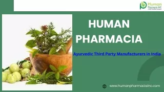 Ayurvedic Third Party Manufacturers in India