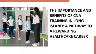 CNA Training in Long Island | 16/10/2024
