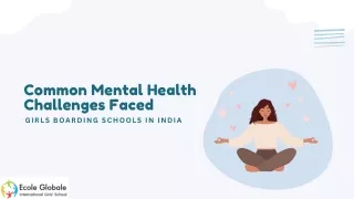 Common Mental Health Challenges Faced by Girls